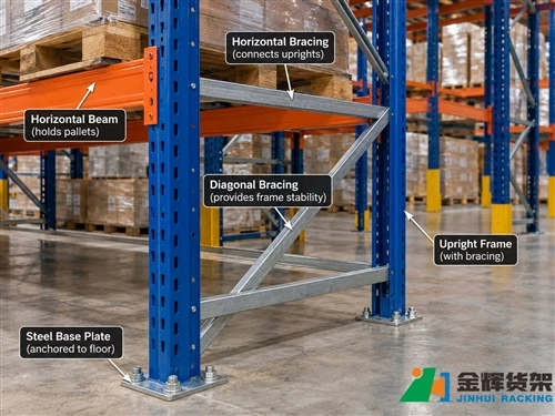 Pallet Rack Wieqaf Frame Bracing: Kif Isostni l-Istabilità tar-Rack